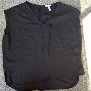 Leith Black Sleeveless Boxy Blouse